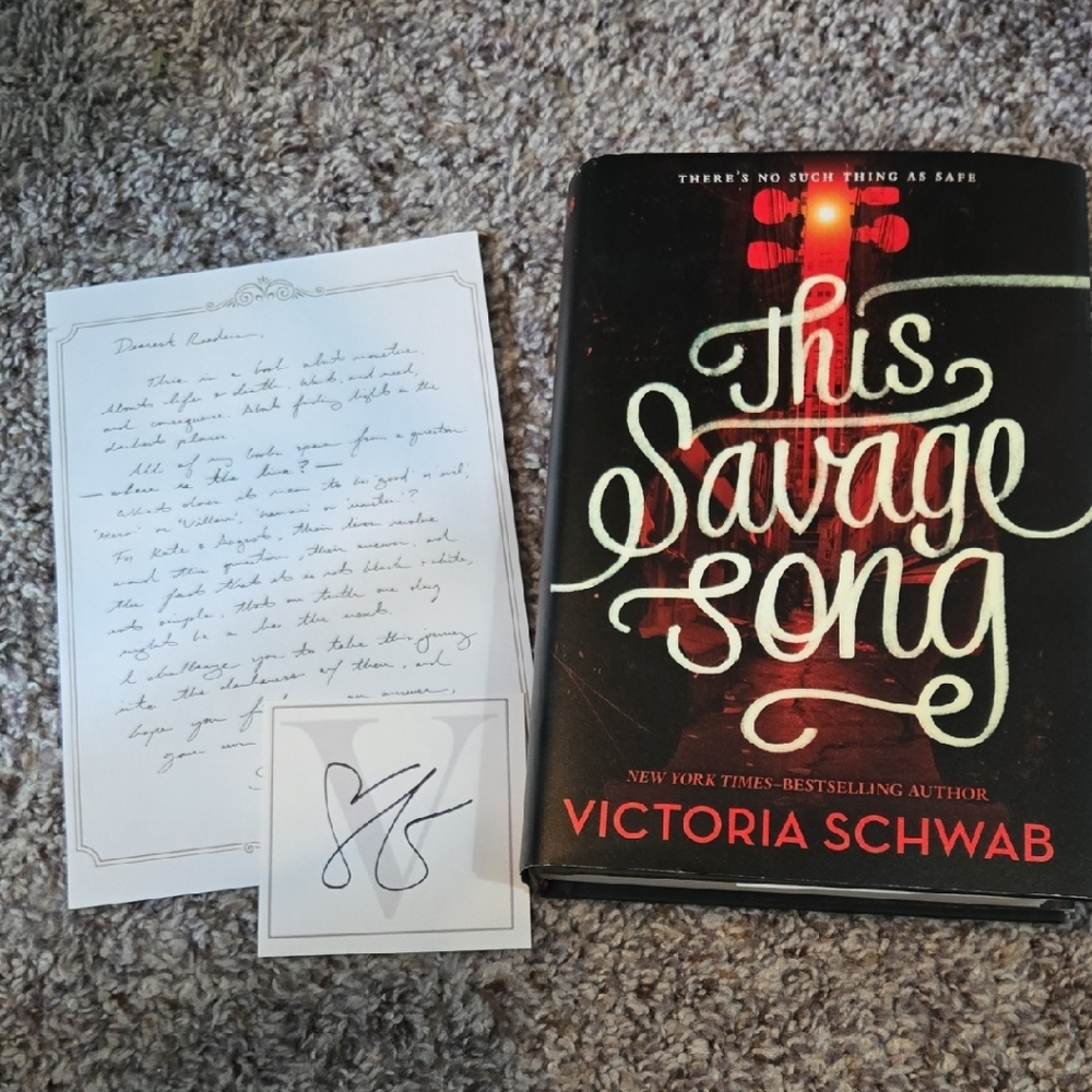 This Savage Song Hardcover Book